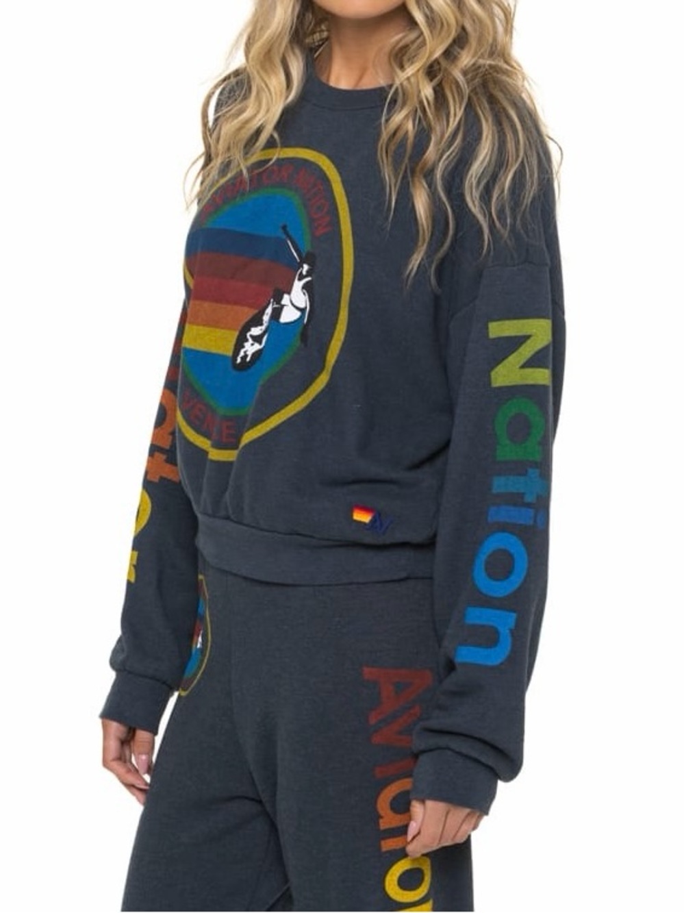 Aviator Nation Relaxed Venice Crew Sweatshirt - Picture 10 of 10